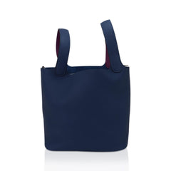 Picotin Lock Eclat 22 Bag Deep Blue Anemone Clemence Palladium