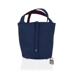 Picotin Lock Eclat 22 Bag Deep Blue Anemone Clemence Palladium