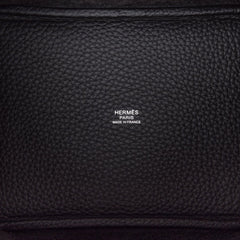 Picotin Lock 18 Bag Black Clemence Tote Palladium New