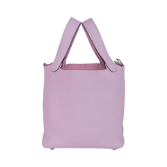 Picotin Lock 18 Mauve Sylvestre Bag Palladium Hardware