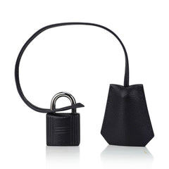 Limited Edition HAC Rock Birkin 40 Bag Black Volupto Leather with Palladium Hardware