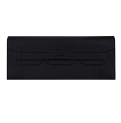 Shadow Birkin Clutch Bag Black Swift Leather