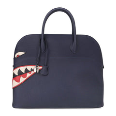 Limited Edition Bolide 40 Bag Runway Shark Monster Blue Indigo