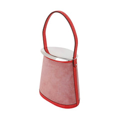 Limited Edition Stromboli Bag Rose Indien Doblis Rose Azalee Lizard with Sterling Silver Lid