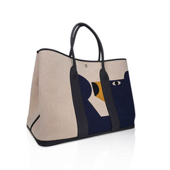 Garden Party 49 Voyage Bag Teddy H Motif H Plume Canvas