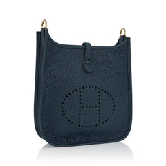 Mini Evelyne III TPM Crossbody Bag Vert Rousseau Clemence with Gold