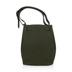 So Kelly 22 Vert Veronese Tote Shoulder Bag Gold Hardware Togo Leather
