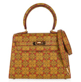 Vintage Mini Kelly 20 Bag Sellier Soleil Box Leather with Gold Hardware