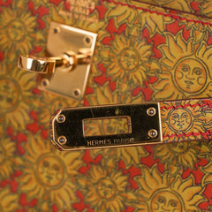 Vintage Mini Kelly 20 Bag Sellier Soleil Box Leather with Gold Hardware