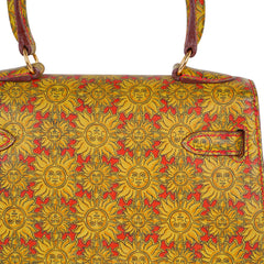 Vintage Mini Kelly 20 Bag Sellier Soleil Box Leather with Gold Hardware
