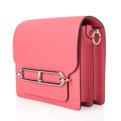 Mini Roulis Bag Rose Azalee Pink (Convertible Shoulder to Crossbody)