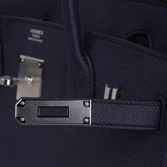Birkin 30 Bag Indigo Epsom Palladium Hardware New w/ Box