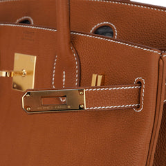 Birkin 30 Bag Barenia Faubourg Leather with Gold Hardware