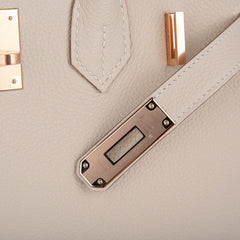 Birkin 30 Bag Craie Rose Gold Hardware Neutral Beauty