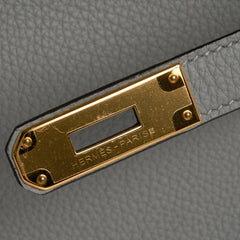 Birkin 30 Bag Gris Mouette Gold Hardware Togo Leather