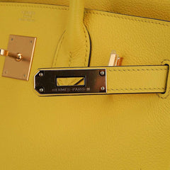 Verso Birkin 30 Bag Jaune de Naples & Gold Novillo Leather with Gold Hardware