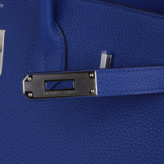 Birkin 35 Bag Blue de France Togo Leather with Palladium Hardware
