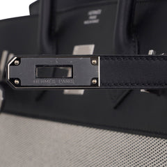 Birkin Fray Fray 35 Bag Black Swift Leather / Toile Limited Edition