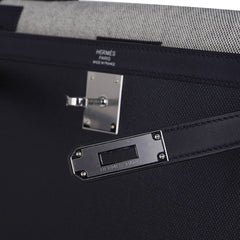 Kelly 32 Sellier Bag Toile H Berline & Plume Swift Leather with Palladium Hardware