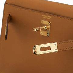 Kelly Danse Fringe Bag Sesame with Gold Hardware