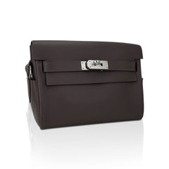 Kelly Messenger 25 Bag Ecorce Evercolor Leather with Palladium Hardware