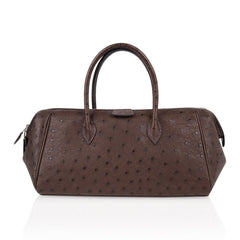 Limited Edition Bombay 27 Bag Marron Fonce Ostrich Small Model