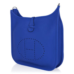 Evelyne PM Bag Blue Zellige Clemence Palladium Hardware New w/Box