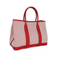 Garden Party 30 Bag Rouge Grenade Toile H Vache Hunter Palladium