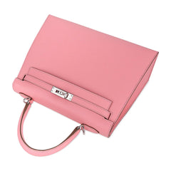 Kelly 25 Sellier Bag Pink Rose Confetti Palladium Hardware Epsom Leather