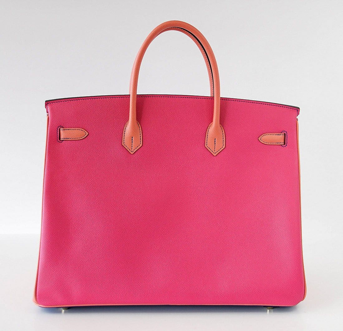Birkin 40 Bag Tri Color HSS Brushed Gold Hardware