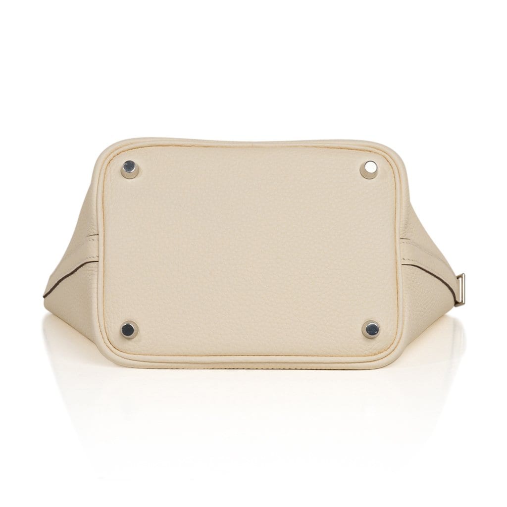Picotin Lock 18 Eclat Bag Nata / Terre Battue Tote Clemence Palladium