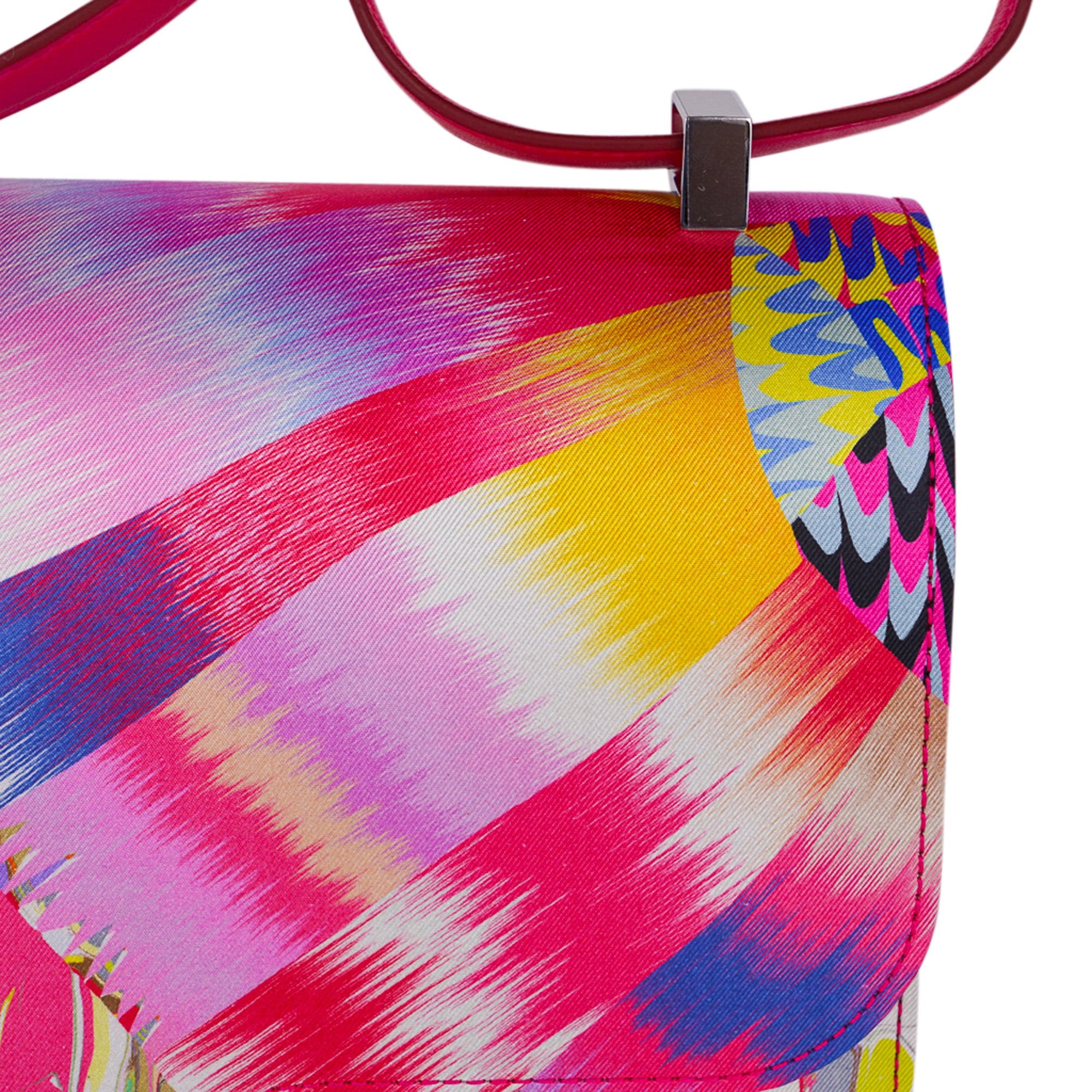 Limited Edition Constance Bag 24 Marble Silk with Palladium Hardware
