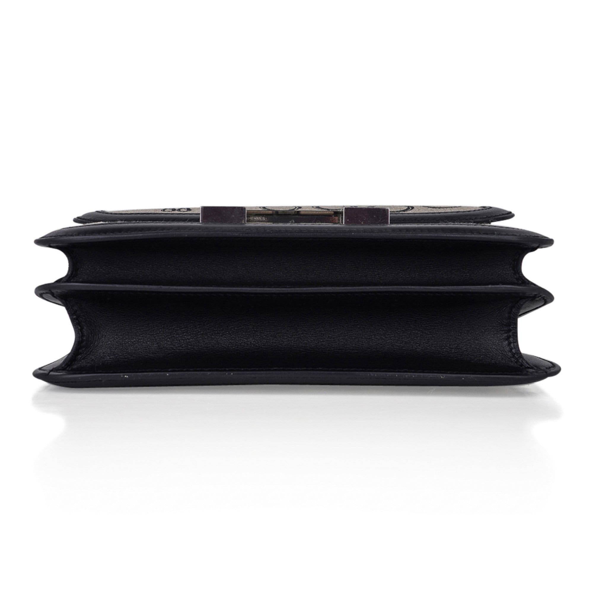 Constance 24 Bag De Camp Dechainee Toile and Black Swift Leather