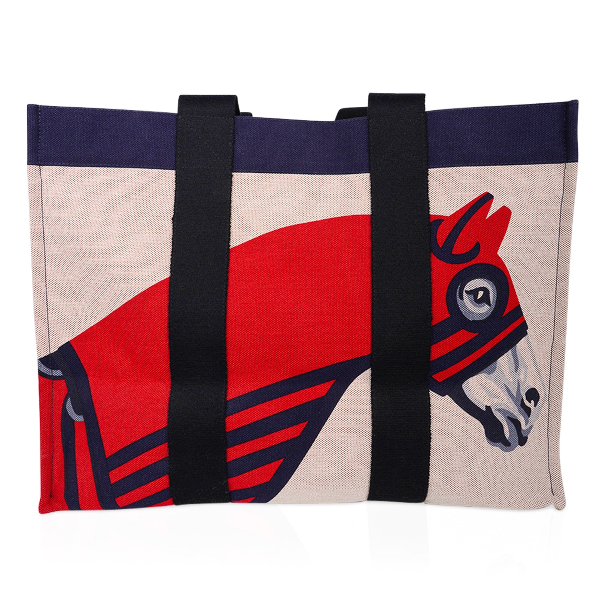 Beach Tote Bag Escale a La Plage Horse Motif
