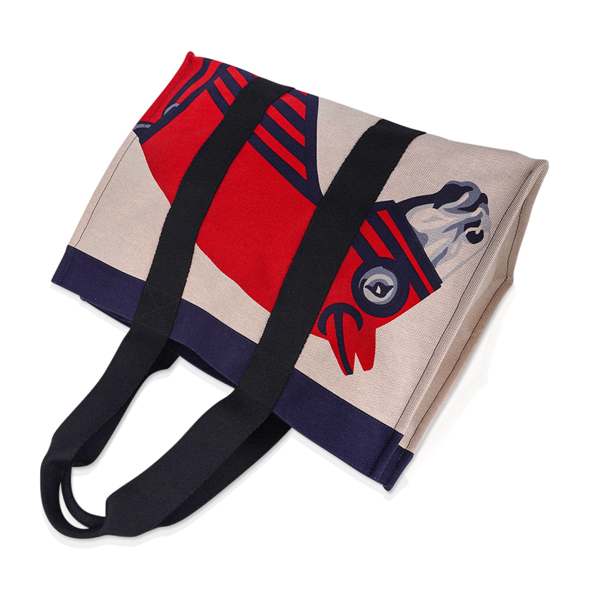 Beach Tote Bag Escale a La Plage Horse Motif