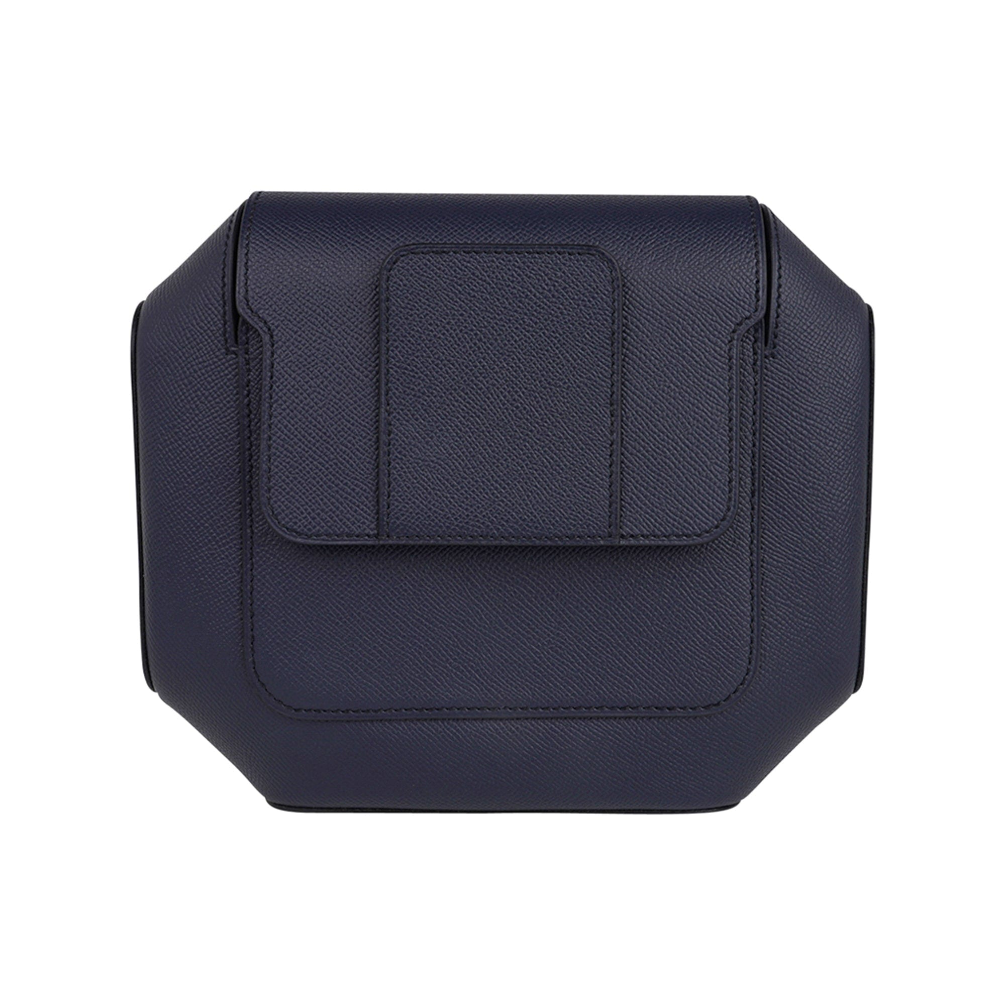Limited Edition Octogone Pochette Clutch Bag Blue Indigo Epsom Leather