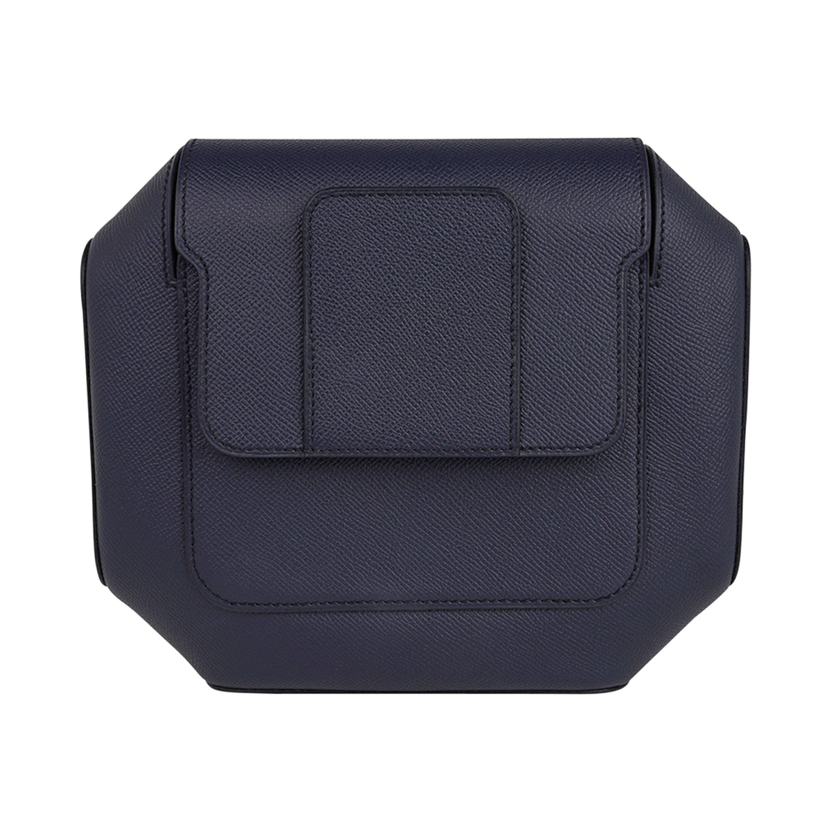Limited Edition Octogone Pochette Clutch Bag Blue Indigo Epsom Leather