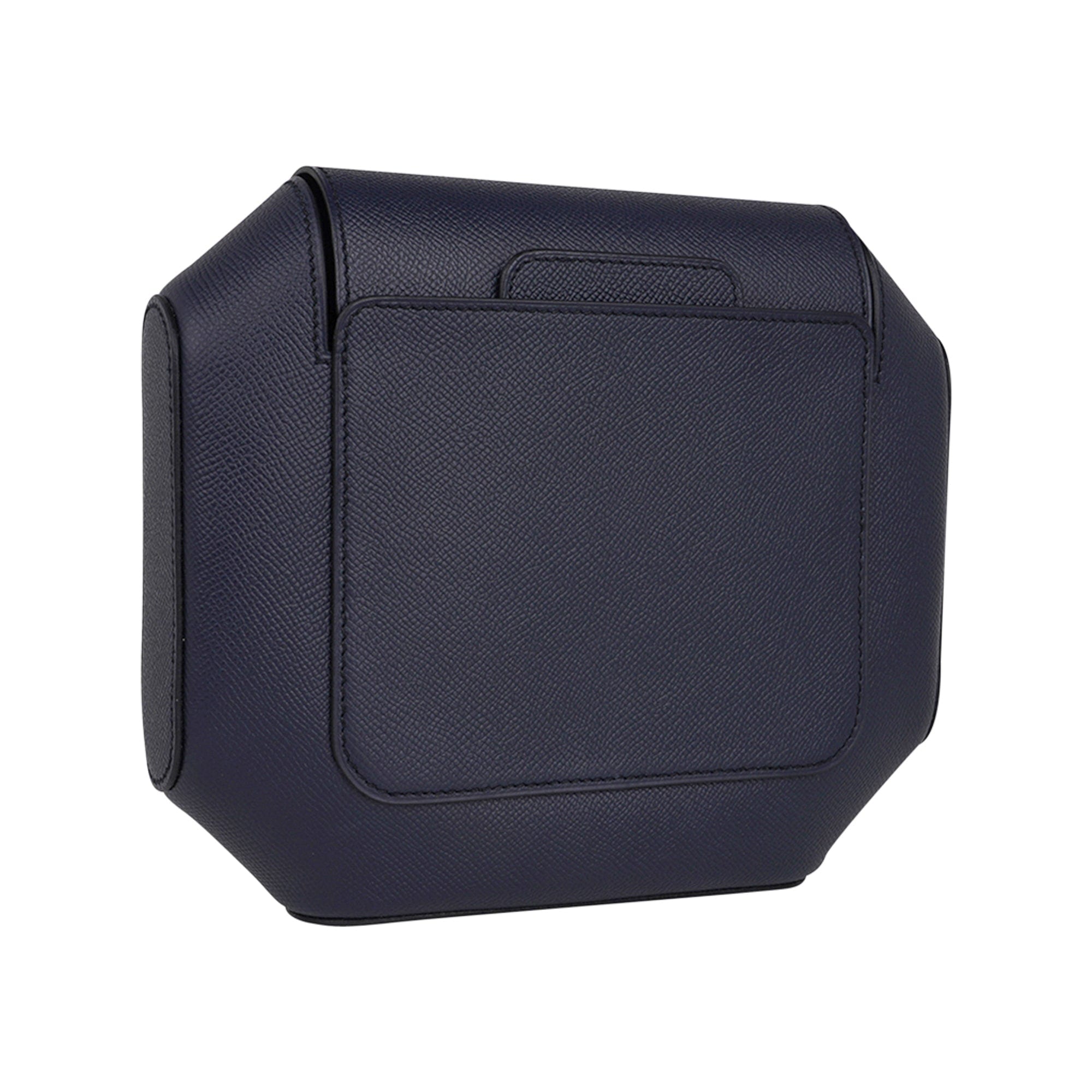 Limited Edition Octogone Pochette Clutch Bag Blue Indigo Epsom Leather