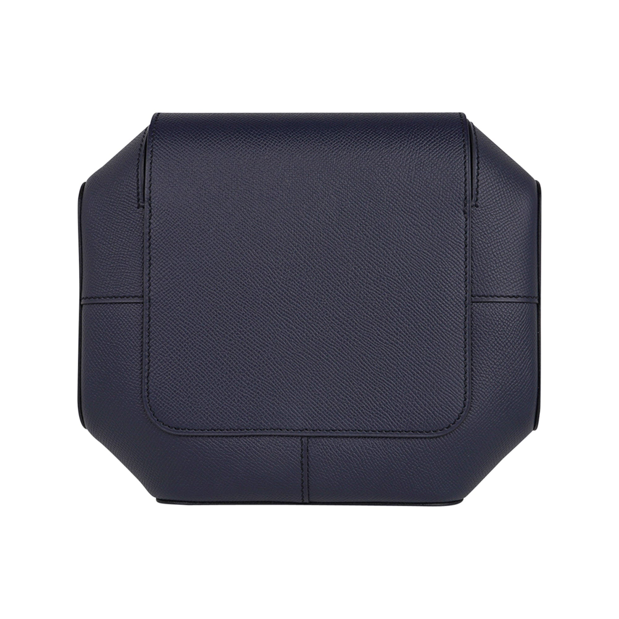 Limited Edition Octogone Pochette Clutch Bag Blue Indigo Epsom Leather