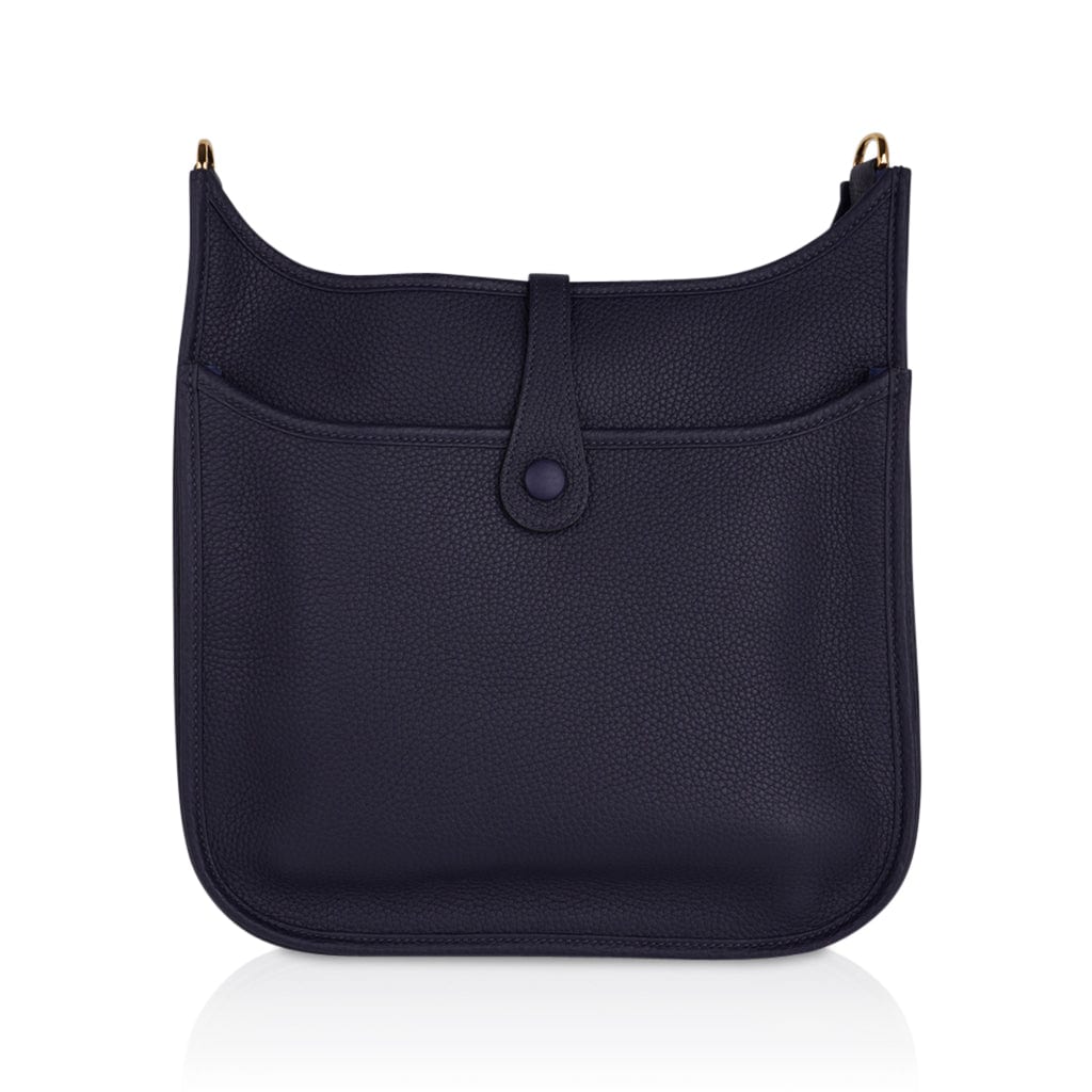 Evelyne PM Bag Bleu Nuit Clemence Gold Hardware