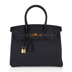 Birkin 30 Bag Black Togo Leather with Gold Hardware