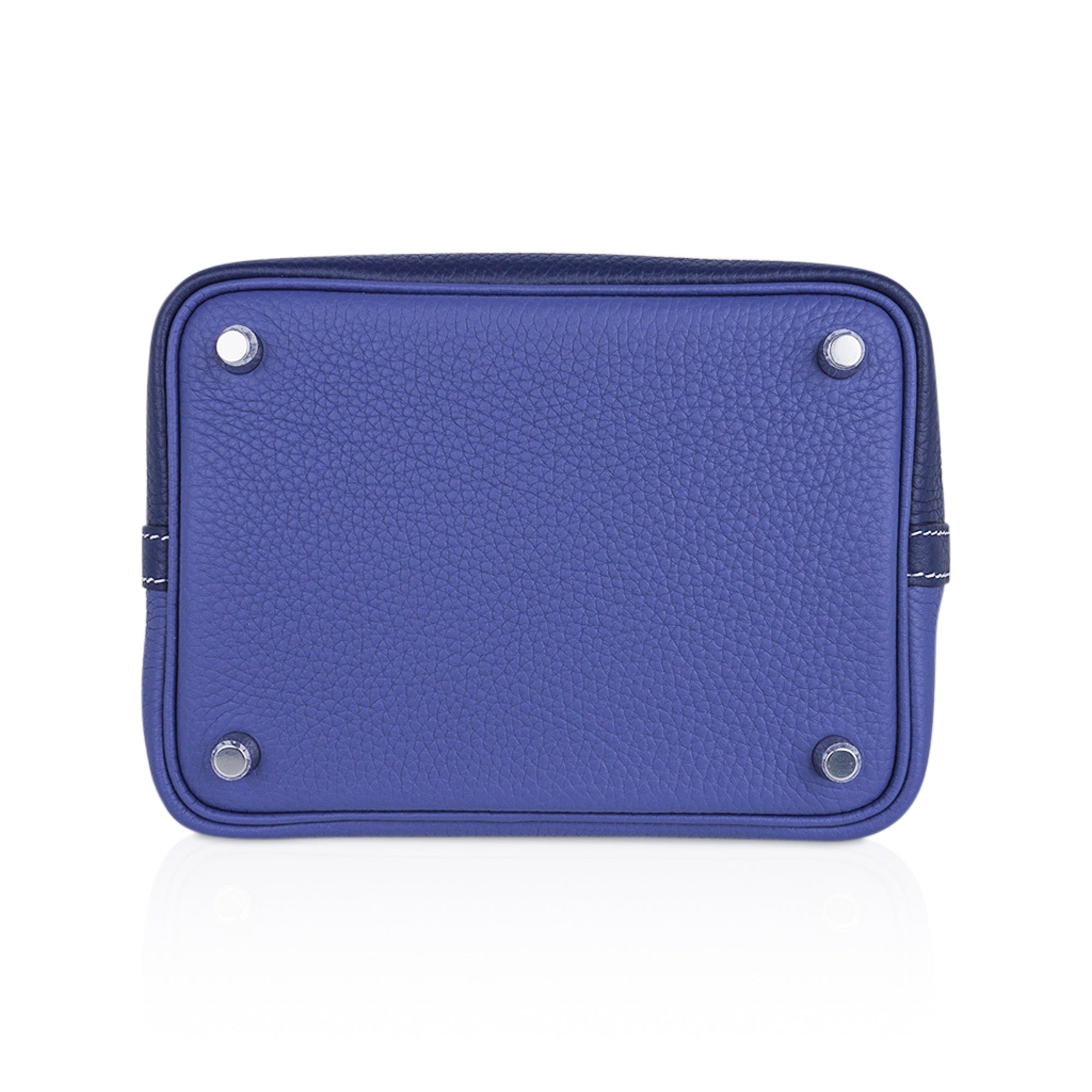 Picotin Eclat Lock 18 Bag Blue Sapphire and Blue Brighton with Palladium Hardware