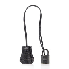 Birkin 35 Bag So Black Limited Edition Matte Black Alligator