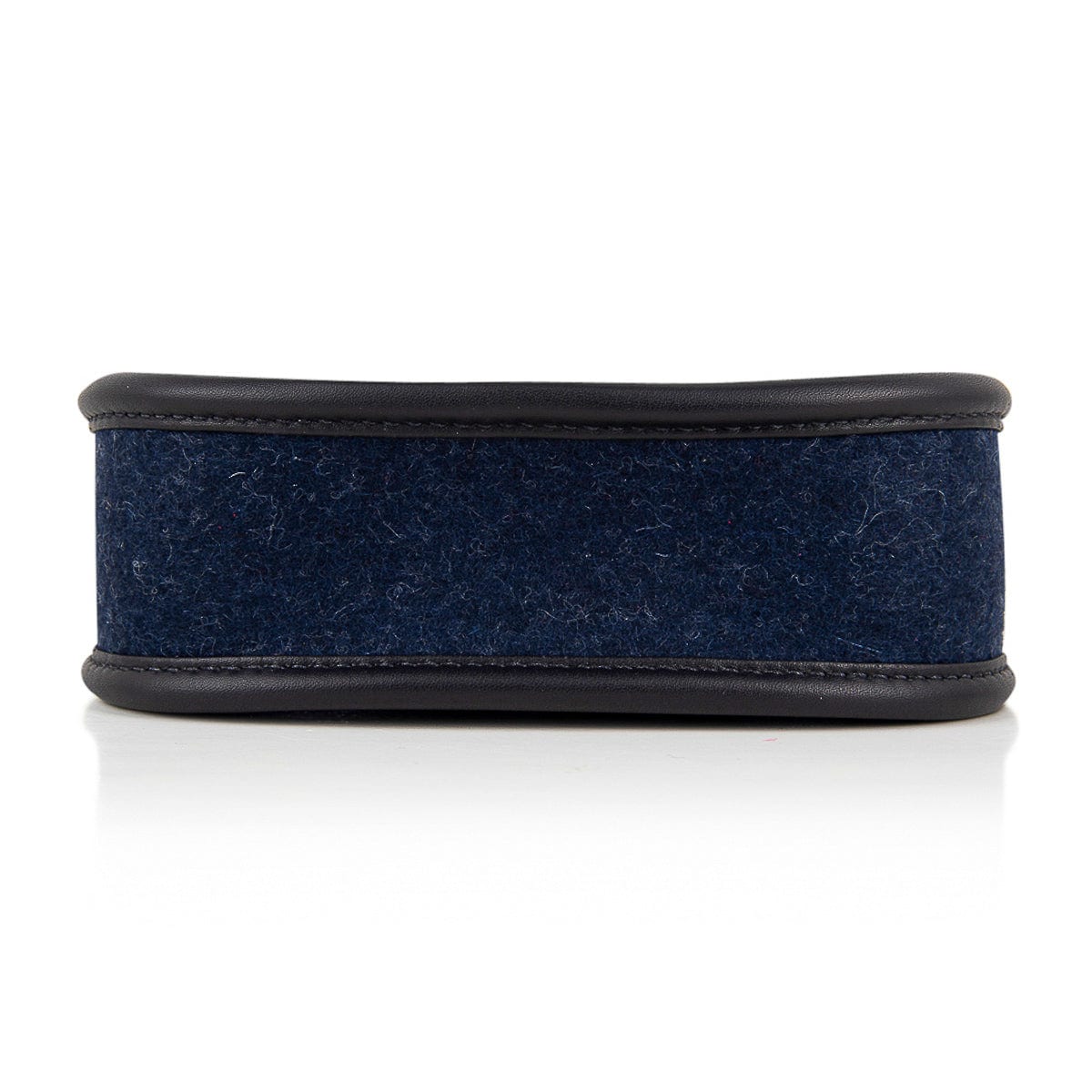 Limited Edition Mini Evelyne TPM Bag Blue Feutre Black Swift Leather with Gold Hardware