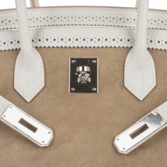 Birkin 35 Bag Grizzly Ghillies Gris Perle Gris Caillou  Colour Limited Edition Rare