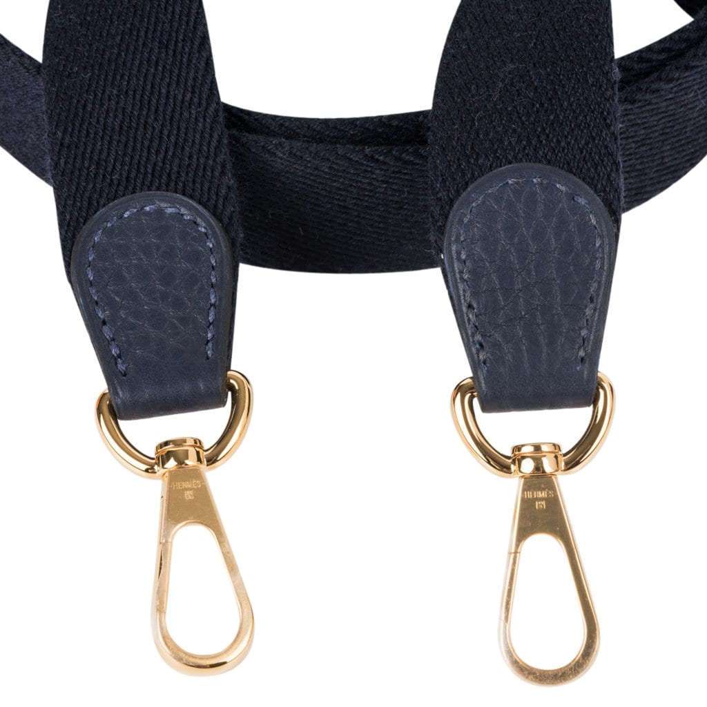 Evelyne TPM Bag Blue Nuit Clemence Leather Gold Hardware
