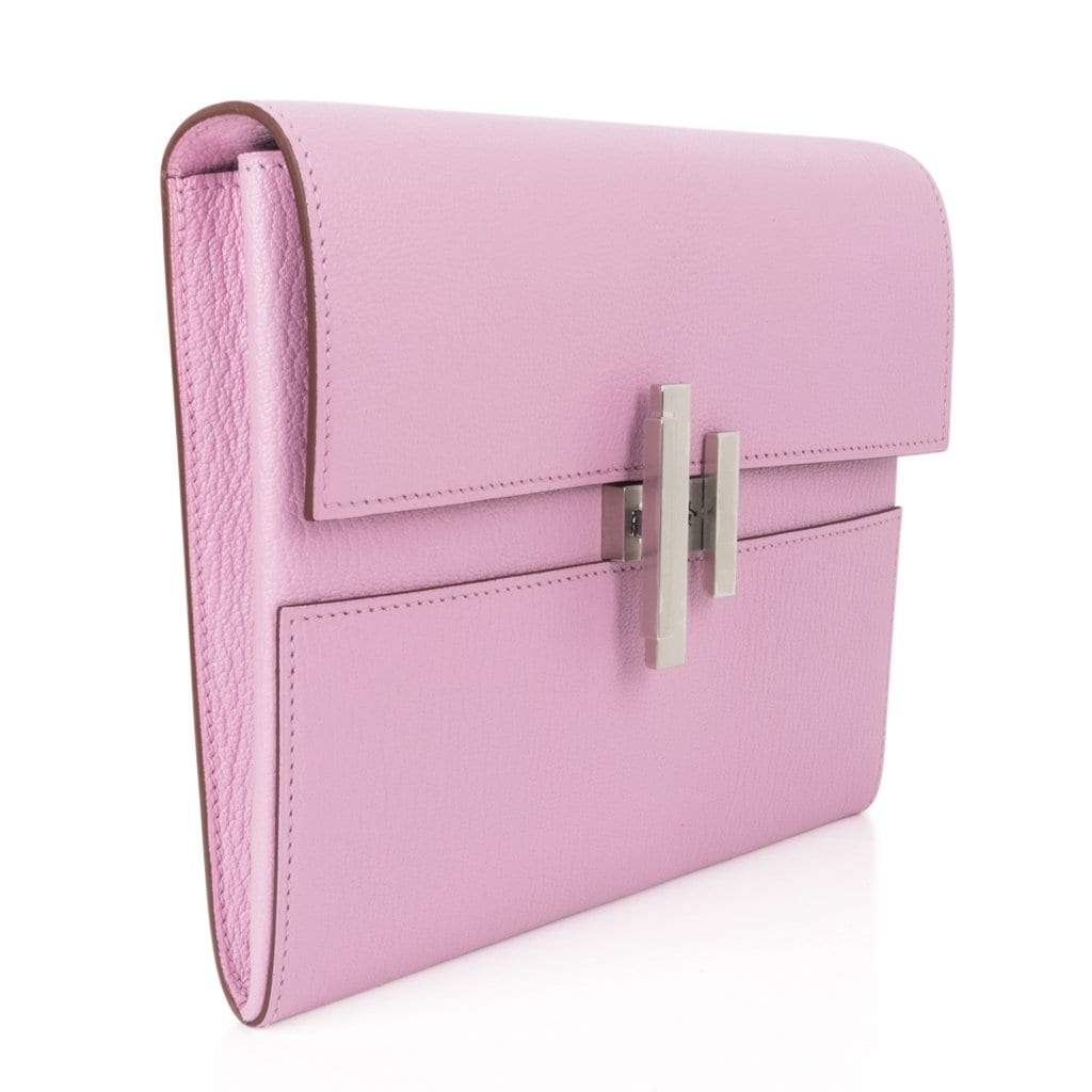 Cinhetic To Go Wallet Mauve Sylvestre Bag Clutch Crossbody Chamkila Mysore Chevre