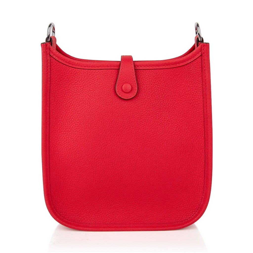 Evelyne TPM Amazone Bag Rouge De Coeur Taurillon Maurice Palladium