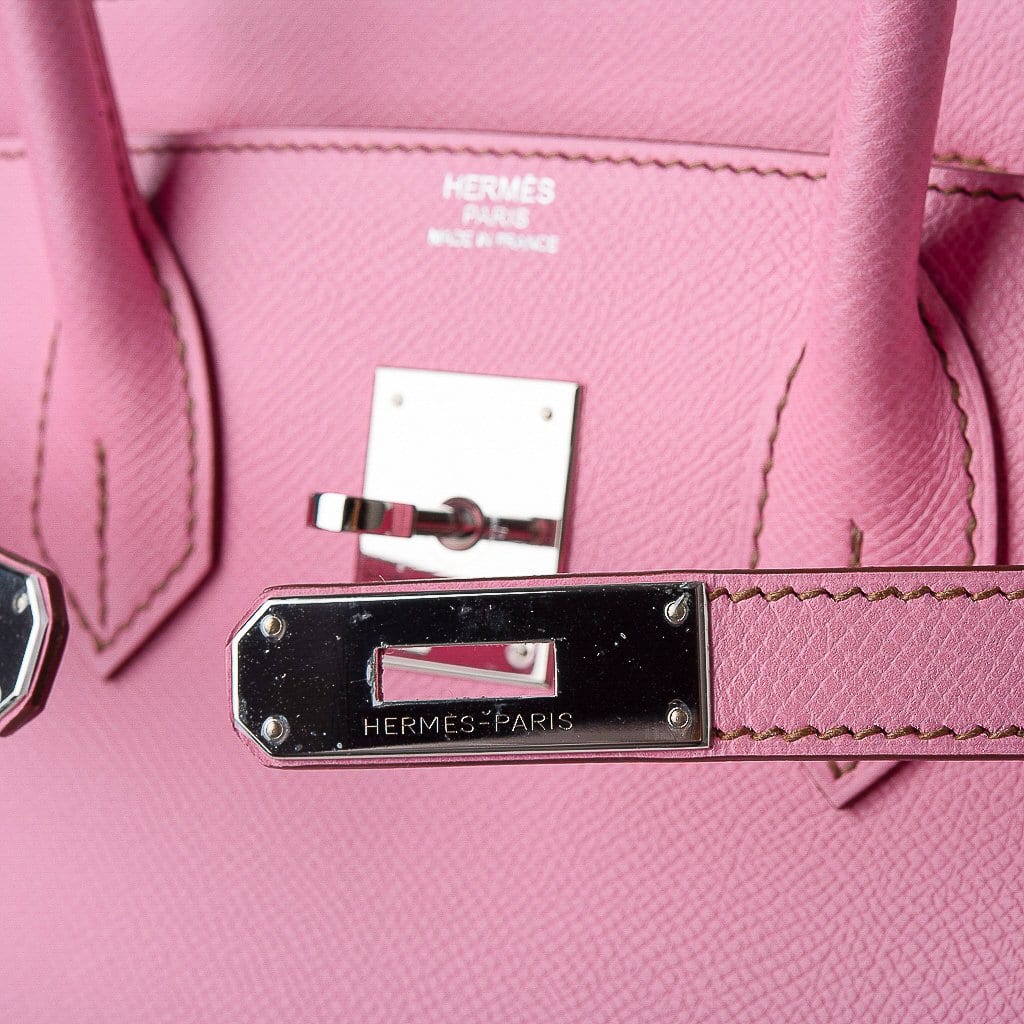 Birkin 30 Bag 5P Pink Epsom Palladium Hardware