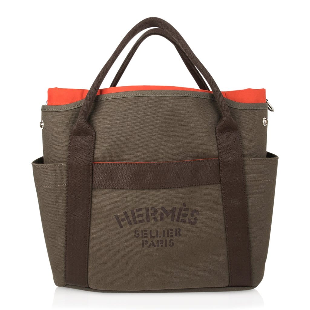 Tote Sac de Pansage Groom Boot and Helmet Bag Khaki / Feu New
